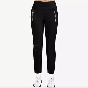 Jamie Sadock Basic Skinnylicious Golf Ankle Pants-Black Women's Size 10 New Jet